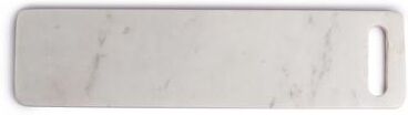 BIDKhome White Marble Long Cheese Board - White