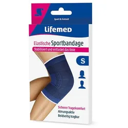 Lifemed Elastische Sportbandage blau "Kniestütze" S / 96 Stück