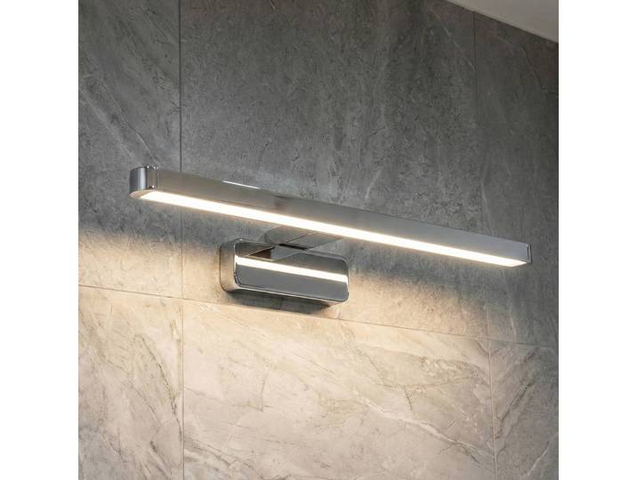 OSRAM Wandleuchte ORBIS DISC BAR, chrom / silber, für Badezimmer, Aluminium, Modern