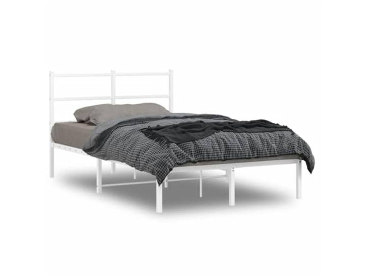 Pulverbeschichteter Metallrahmen mit Vorhängen Hochbett Weiß 74 5 x 190 cm Kinder Loft Bettgestell mit Vorhängen Weiß Schwarz Hochbett mit Stoffvorhang Metallrahmen Platzsparendes Kinderzimmer Möbel