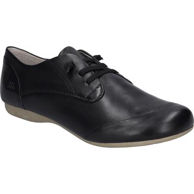 Schnürschuh JOSEF SEIBEL "Fiona 01, schwarz", Damen, Gr. 39, schwarz, Obermaterial: 100% Rindsleder Leather cow., Schuhe Schnürschuh
