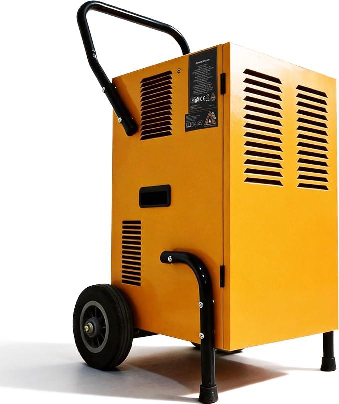 Luftentfeuchter Elektrisch 50L/Tag: Tragbarer Bautrockner mit Smart Control & 5,5L XL-Tank - Für direkten Pumpenablauf mit externer Pumpe ? Keller/Wohnung/Garage