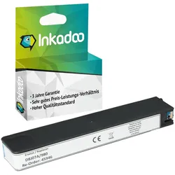 Inkadoo, Druckerpatrone, Druckerpatronen kompatibel zu HP D8J07A / 980 Tintenpatrone, cyan Cyan (C)