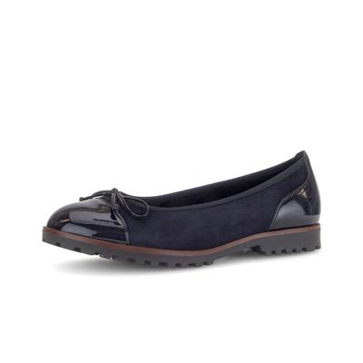Ballerina GABOR "Sportliche Ballerina", Damen, Gr. 40,5, blau, Schuhe Ballerina
