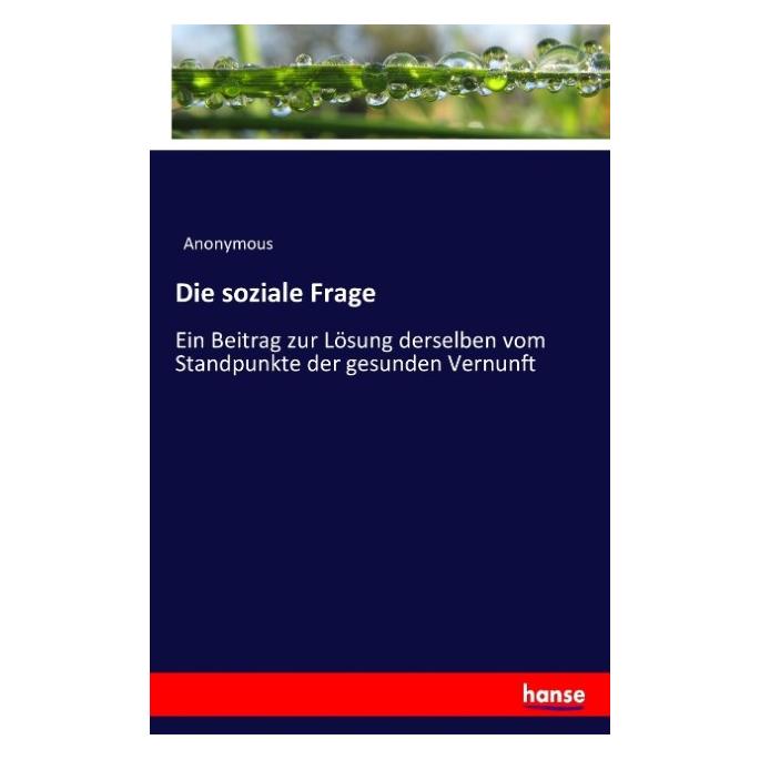 Hansebooks Die soziale Frage (Anonym) (55875184)