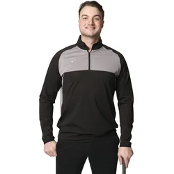 Mizuno Layer Contrast 1/4 Zip, schwarz
