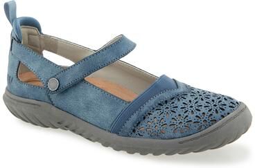 Women's Rya Casual Mary Jane Flat by JBU in Denim (Size 6 M)