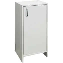 Multi Praxis Badezimmerschrank niedrig 33,5x83x25,5 cm weiß matt PAOLA35LP