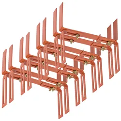 BigDean 8 Stück Blumenkastenhalter terrakotta Standard H-Form Kasten Halter Balkonkastenhalter