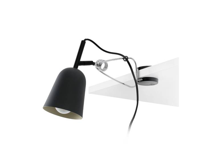 Studio Klemmleuchte, schwarz/creme, Metall - Faro FARO BARCELONA - Wohnzimmer - Modern - Einflammig