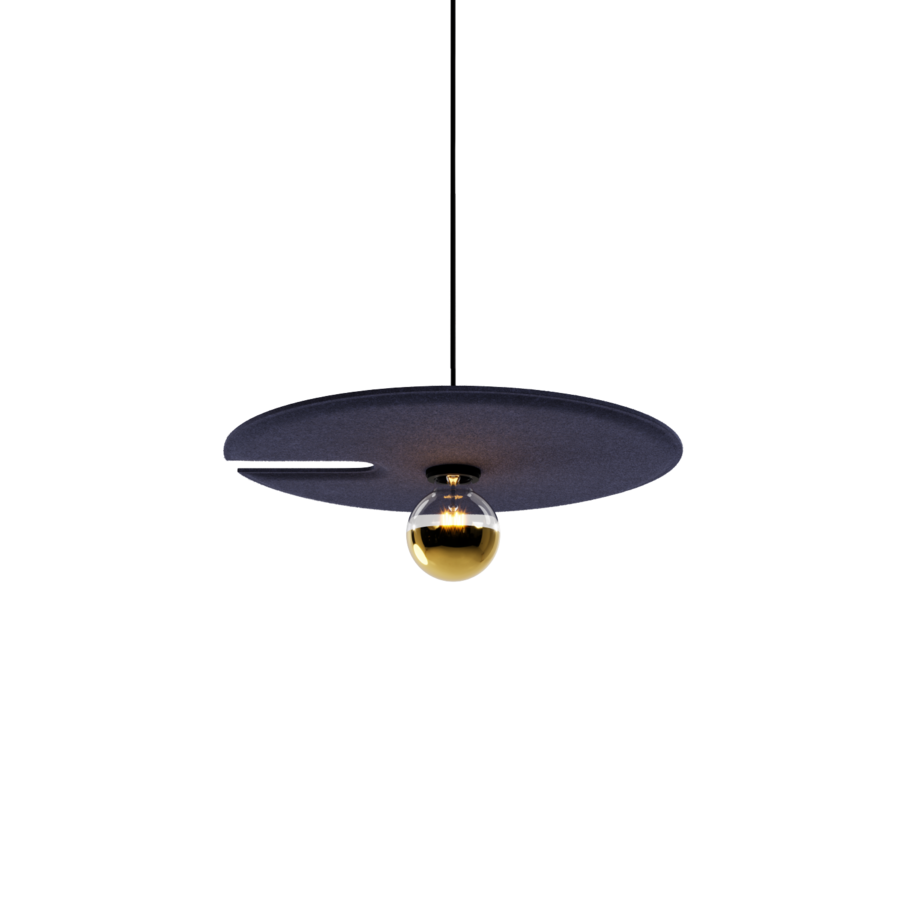 Wever & Ducré Pendelleuchte MIRRO SOFT CEILING SUSP 2.0 E27 IF 2.5m indigoblau 6342E0IF0 5404037357185