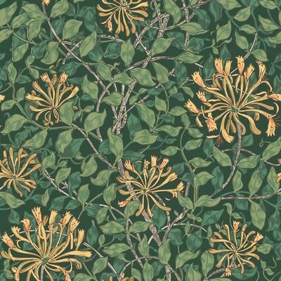 William Morris at Home William Morris Honeysuckle Verde Wallpaper