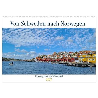 Von Schweden nach Norwegen mit dem Wohnmobil unterwegs (Wandkalender 2027 DIN A2 quer), CALVENDO Monatskalender