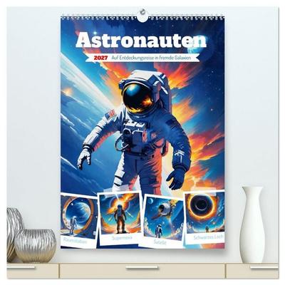 Astronauten. Auf Entdeckungsreise in fremde Galaxien (hochwertiger Premium Wandkalender 2027 DIN A2 hoch), Kunstdruck in Hochglanz