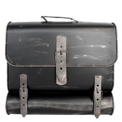 HMF Briefkasten Antik UNIKAT Handarbeit, Schulranzen Design, Zeitungsrolle, silber