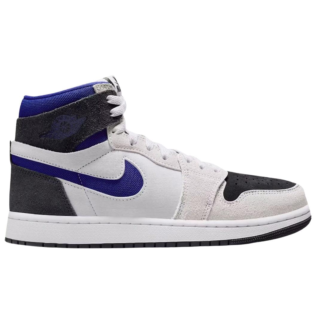 Nike Air Jordan 1 Zm Air Blue Detail Witte Sneakers