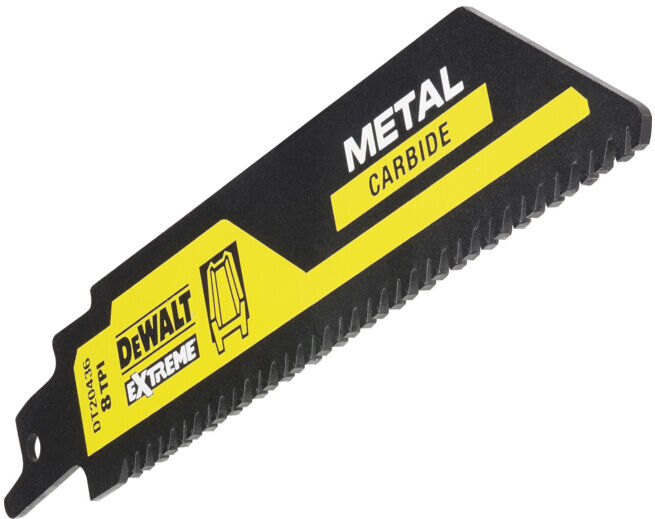 Lame de scie sabre pour métal en carbure DEWALT 152 mm 8TPI (DT20436-QZ)