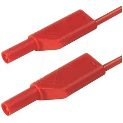MLS WS 25 25 RT - Messleitung, 2,5 mm2, 0,25 m, rot, gesichert, stapelbar
