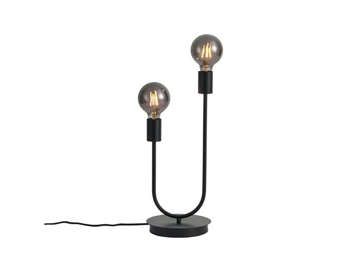 Lampe de table Art Déco noire 2 lumières - Tuning