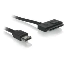 DeLOCK Cable Power Over eSATA > SATA 22pin SATA-Kabel 0,5 m eSATAp Schwarz