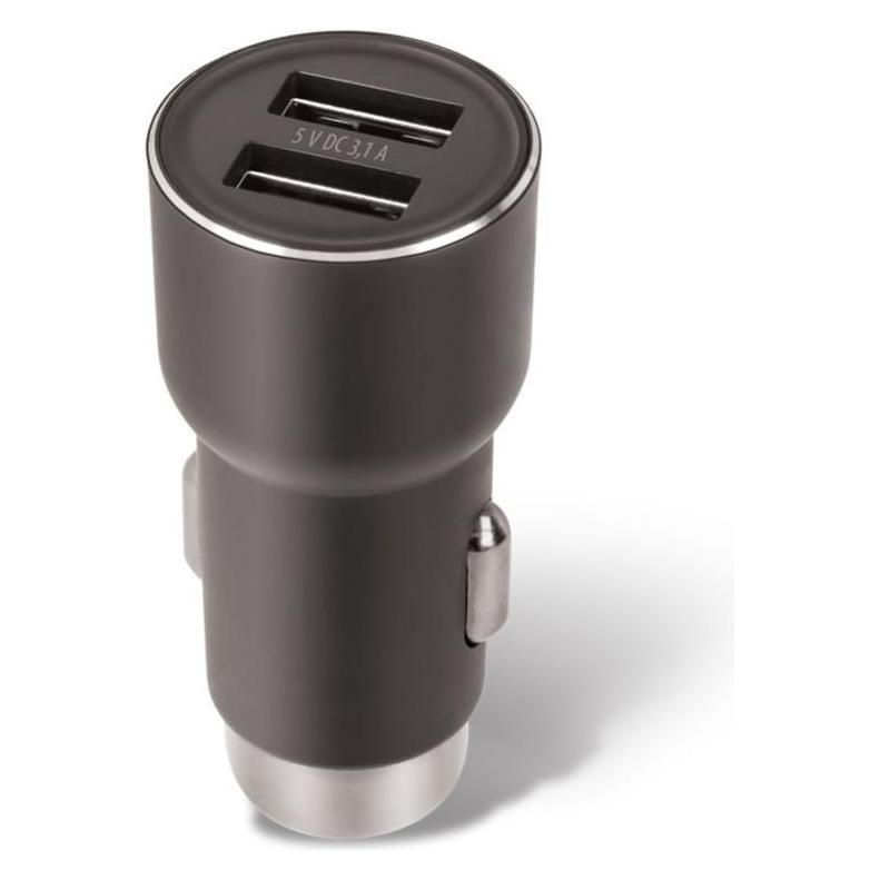 Forever CC-04 Autoladegerät 2x USB 3.1A schwarz (GSM034098)