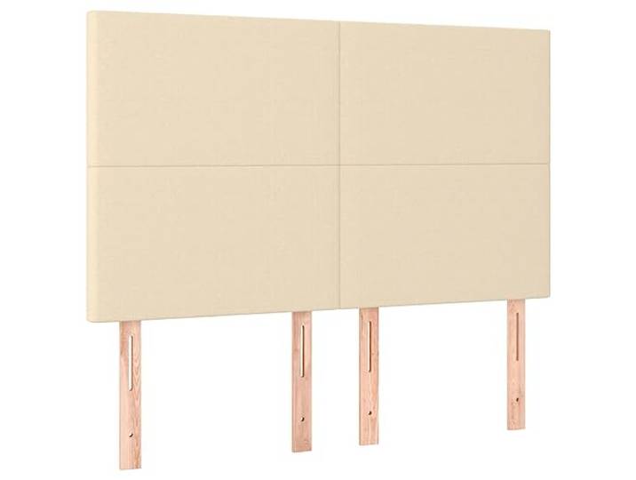 vidaXL Kopfteil Creme 144x5x118/128 cm Stoff