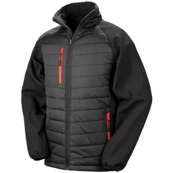 Result Black Compass Softshell-Steppjacke, black/red, S