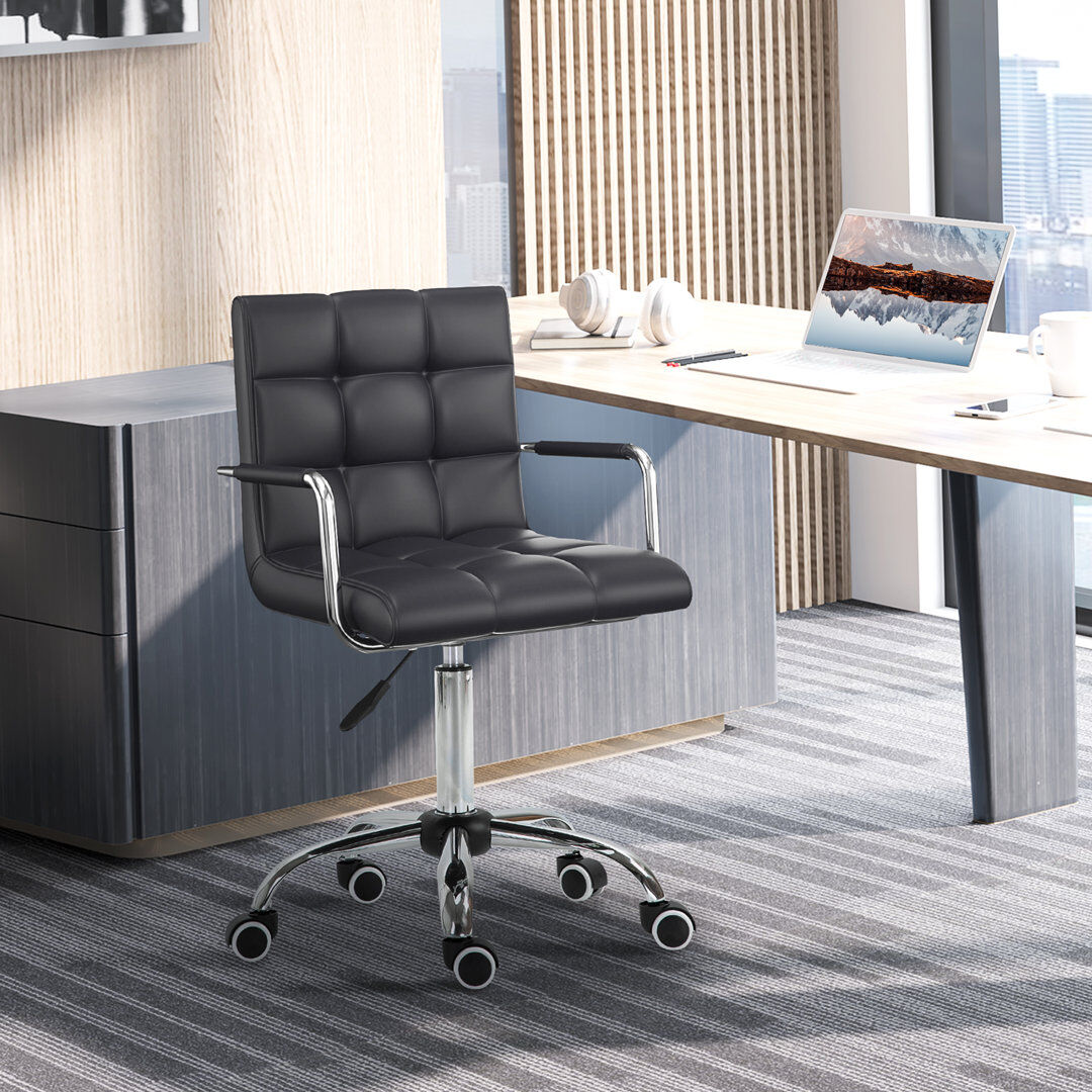 Zipcode Design Maurice Office Chair Black 99cm H X 52.5cm W X 54cm D