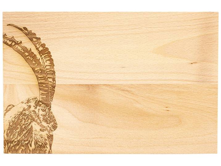 Holzbrett Steinbock 30x20cm