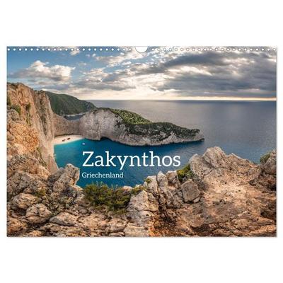 Zakynthos - Griechenland (Wandkalender 2027 DIN A3 quer), CALVENDO Monatskalender