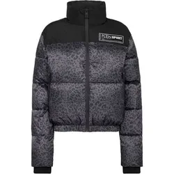 PLEIN SPORT Daunenjacke LEOPARD, Größe XL in Schwarz 02