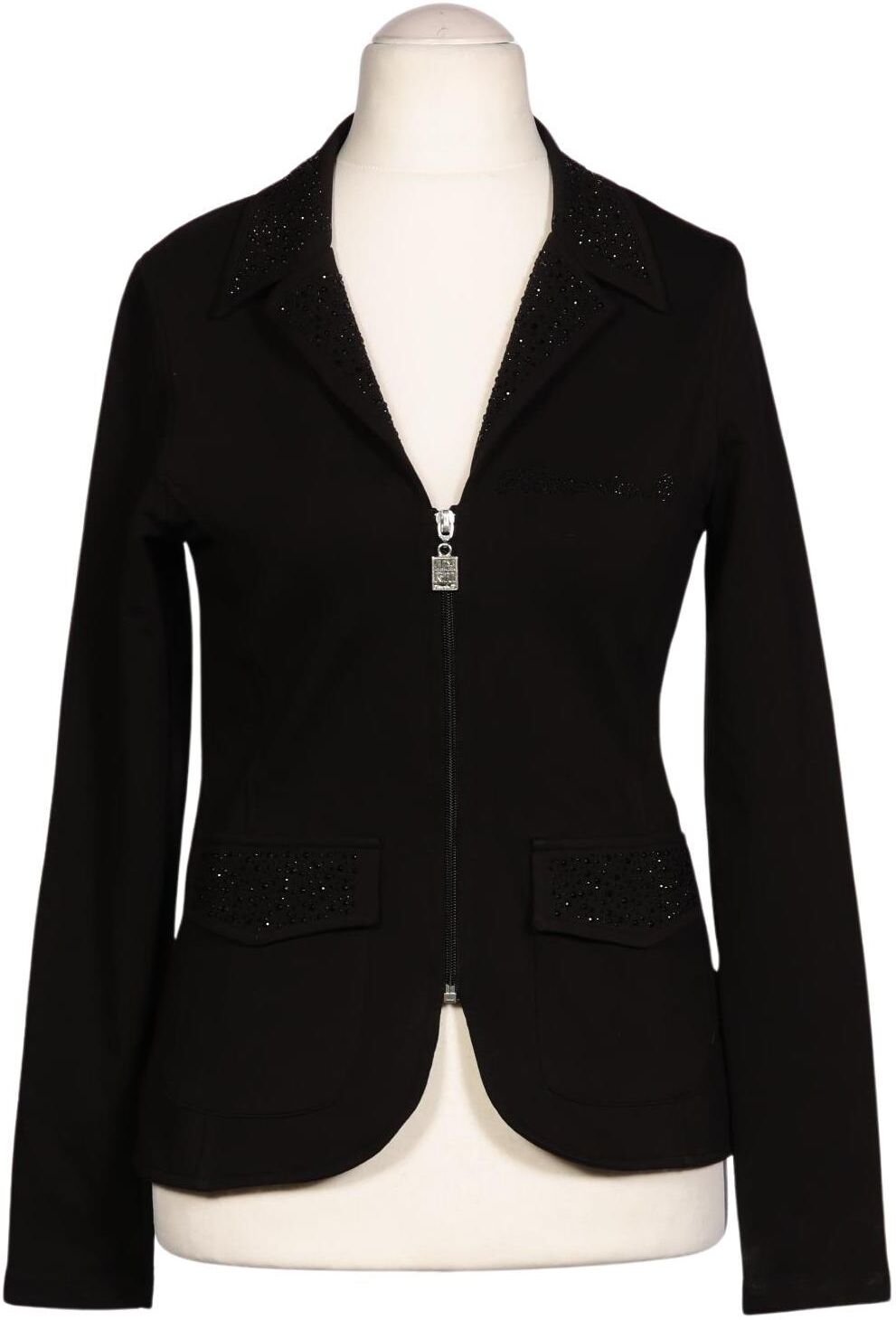 Ricarda M. Damen Blazer, Schwarz, Gr. EU 36, Baumwolle / Elasthan - Second Hand