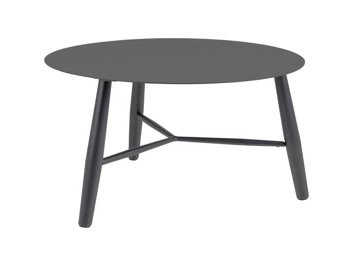 Beistelltisch Vrona grau Aluminium B 75 H 50 cm - Beistelltisch