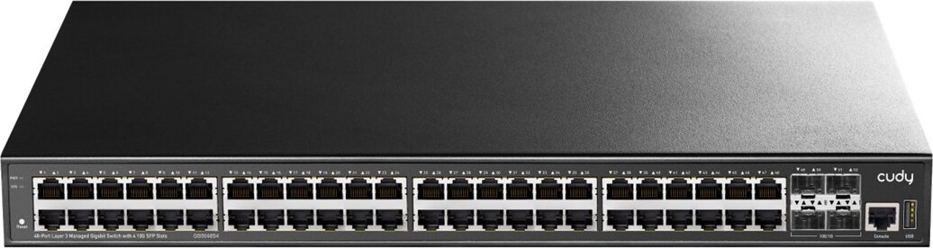 Cudy GS5048S4, Managed, L3, Gigabit Ethernet (10/100/1000)