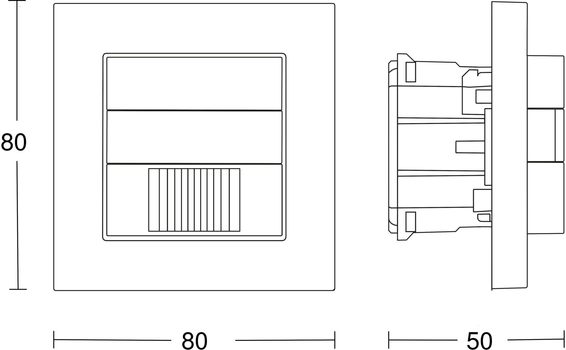 STEINEL Präsenzschalter IR 180 KNX weiß Passiv Infrarot IP20 (058463)