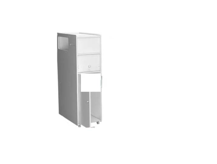 UALXPAO ‌Wasserdichter Badezimmerschrank Schlanke Toiletten-Seitenaufbewahrung, mobiler Organizer mit schmalen Lücken, Regal for Nassräume(5 223)
