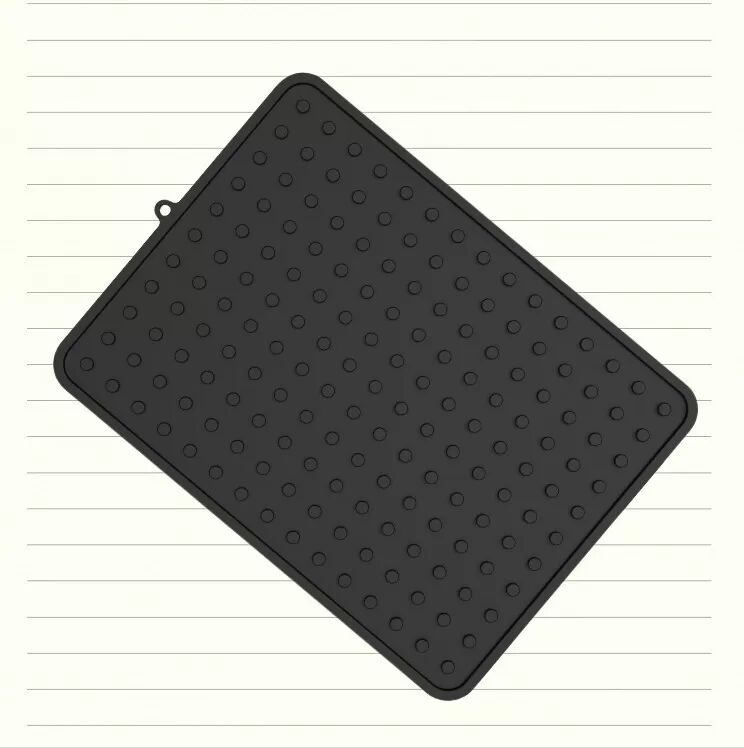 INF Effiziente Silikon-Abtropfmatte: Küchenarbeitsplatten-Organizer