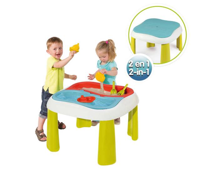 Smoby Sand- UND Wassertisch, Mehrfarbig, Kunststoff, 71.50x70x16.40 cm, unisex, Freizeit & Co, Gartenspielzeug, Sandspielzeug