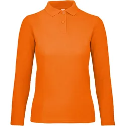 B&C Damen Piqué Polo langarm ID.001 Long Sleeve PWI13 orange XL