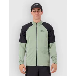 Mons Royale Quad Merino Fleecejacke willow / black Gr. L