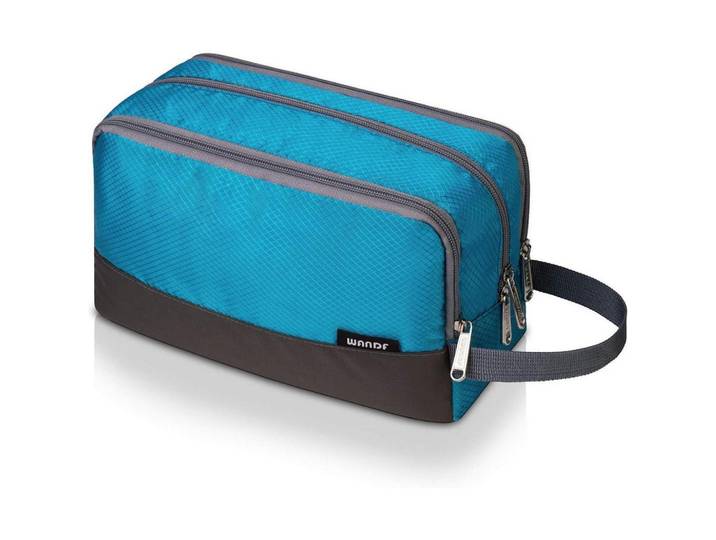 Kulturbeutel für Herren und Damen, Reise Toilettenorganizer, Türkis, 5x2x5 cm, Badaccessoires, Kosmetikdosen