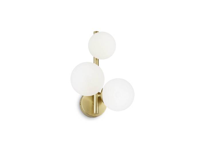 ideal lux Wandlampe Perlage, messing / gold, für Wohn- / Esszimmer, Metall, Wandleuchte, Wandlampe Innen