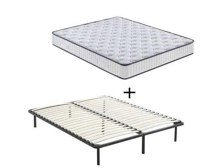 Ensemble Sommier + Matelas mémoire de forme 160x200x22cm
