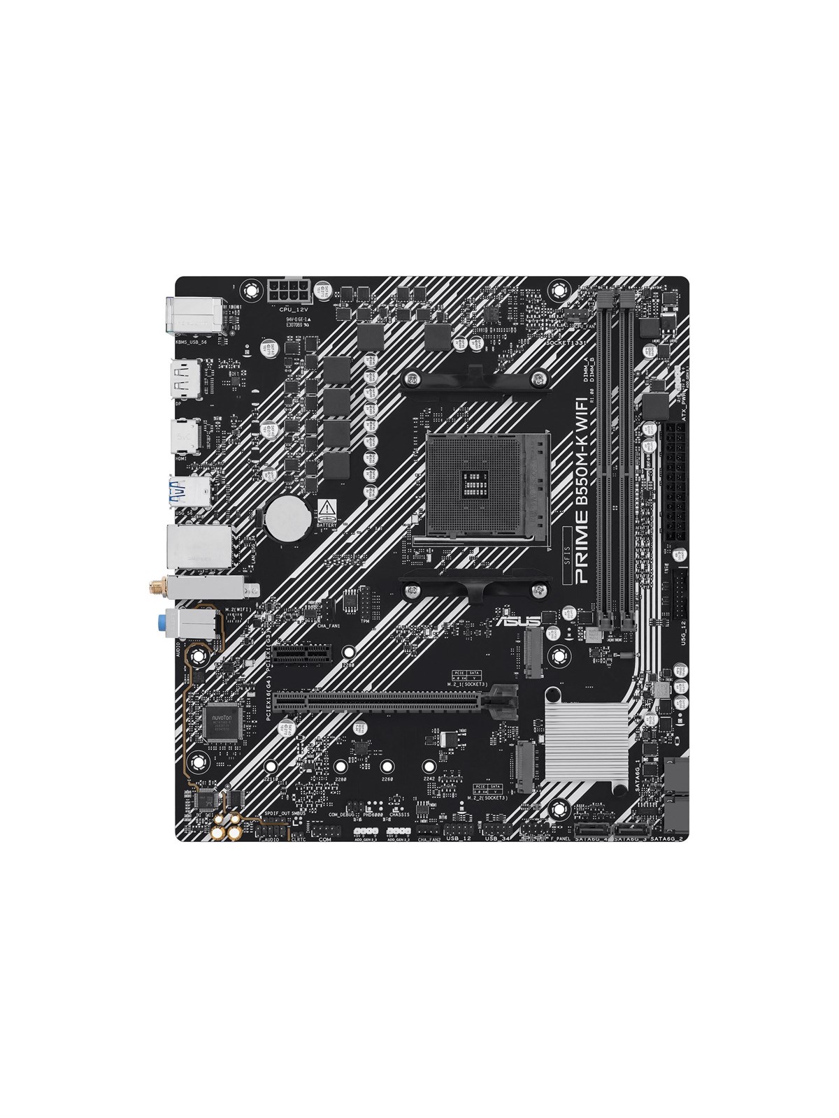 ASUS PRIME B550M-K WIFI Mainboard - AMD B550 - AMD AM4 - DDR4 RAM - Micro-ATX
