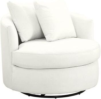 Santa Clara Outdoor Swivel Chair - Canvas White - Ballard Designs