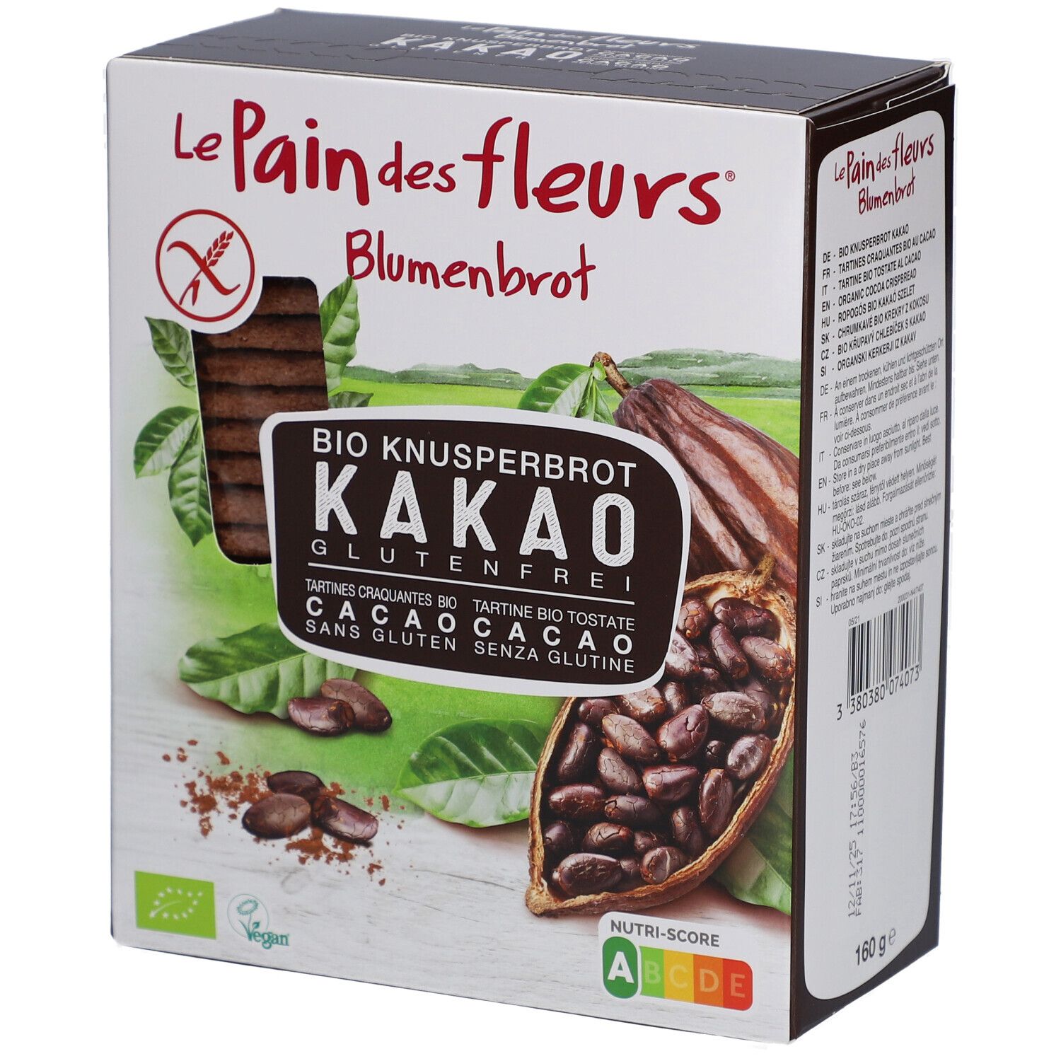 Blumenbrot Knusprige Schnitten Kakao 160 g Sonstige