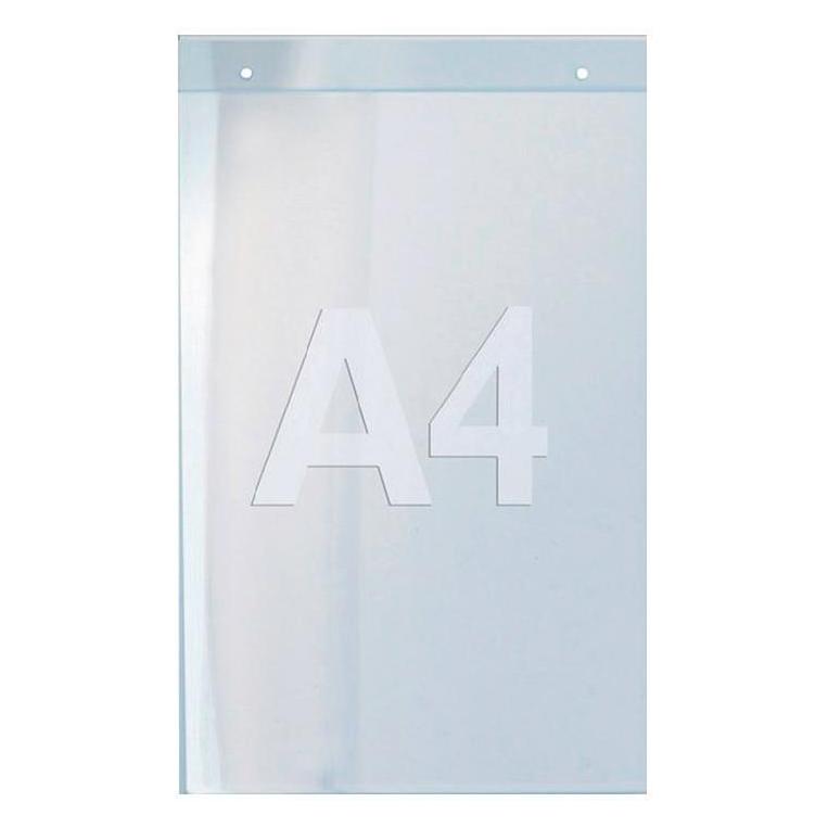 Twinco Wandprospekthalter DIN A4 hoch Acryl transparent (A4, Hoch) (5831-7)