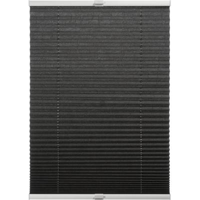 Plissee "Milla", grau (anthrazit), B:120cm H:130cm, Obermaterial: 100% Polyester, SCHÖNER WOHNEN-KOLLEKTION, Plissees, verschraubt, silberne oder weiße Rollo-Technik