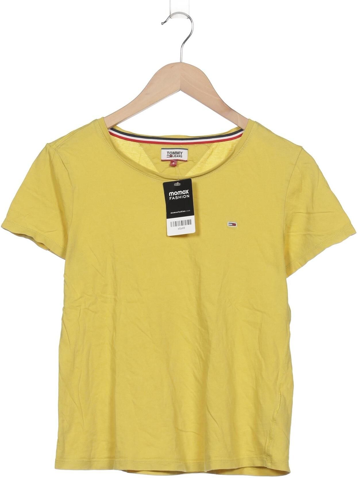 Tommy Jeans Damen T-Shirt, Gelb, Gr. S, Baumwolle - Second Hand