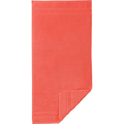 Badetuch EGERIA "Micro Touch", orange, B:70cm L:140cm, Walkfrottee, Obermaterial: 100% Baumwolle, Handtücher, Badetuch, Uni Programm mit Streifenbordüre, extrem saugfähig, reine Baumwolle